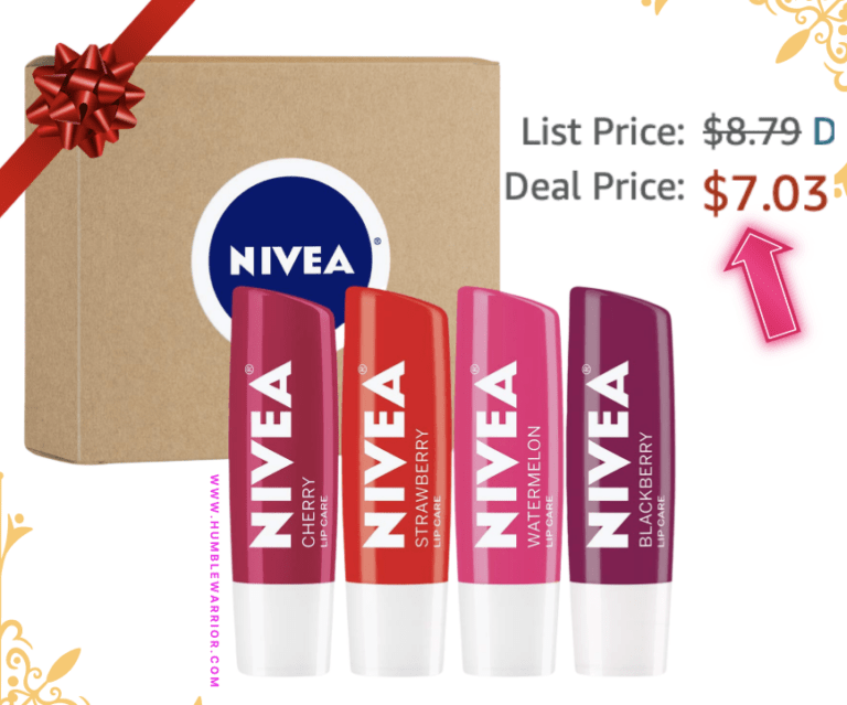 NIVEA 4-Pack of Tinted Fruit Lip Balms!